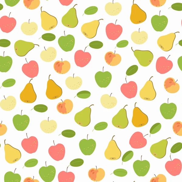 Ornement sans couture aux fruits — Image vectorielle