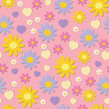 Flowers pattern clipart