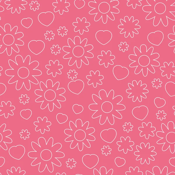 Modèle floral contrecarré — Image vectorielle