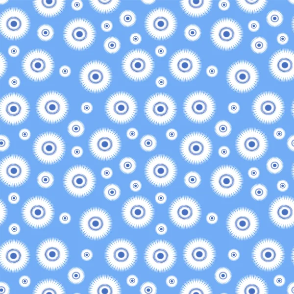 라이트 블루 꽃 원활한 패턴 — 스톡 벡터