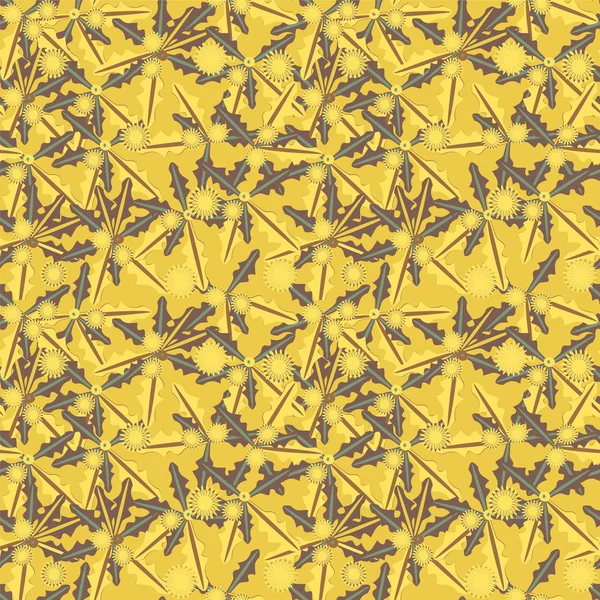 Patrón sin costura abstracto en colores amarillos — Vector de stock