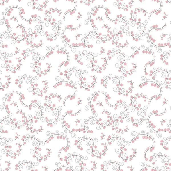 Gentle floral seamless pattern — Stock Vector