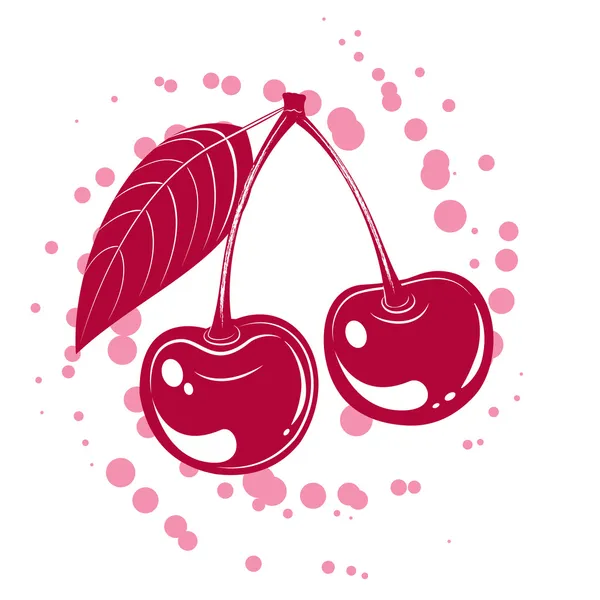 Cherrys vetoriais —  Vetores de Stock