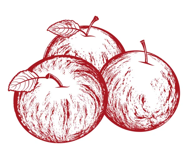 Manzanas vectoriales — Archivo Imágenes Vectoriales