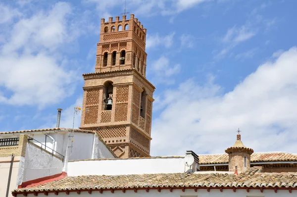 Mauretański dzwonnica, monteagudo w regionie Nawarra (Hiszpania) — Zdjęcie stockowe