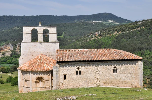 Ermita de San Pantaleón de Losa, Burgos (España) ) — Foto de Stock