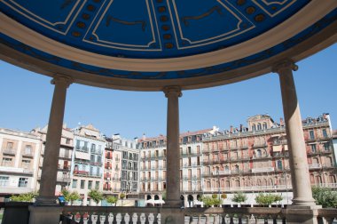 Castillo square, Pamplona Spain clipart