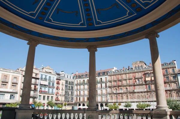 Castillo square, pamplona Spanien — Stockfoto