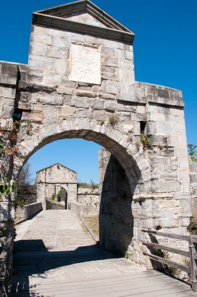 Socorro gate, citadel van pamplona (Spanje) — Stockfoto