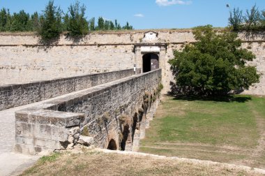 ciudadela, pamplona (İspanya duvarına Socorro kapıda)