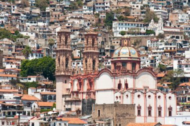 Santa prisca parish Taxco'da de alarcon, (Meksika)