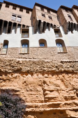 Hanging houses, Tarazona (Spain) clipart