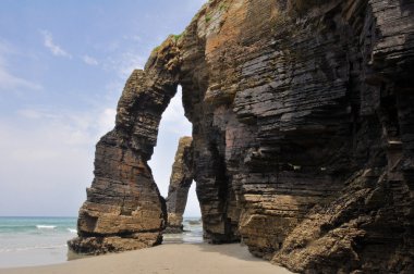 The Beach of the Cathedrals, Galicia (Spain) clipart