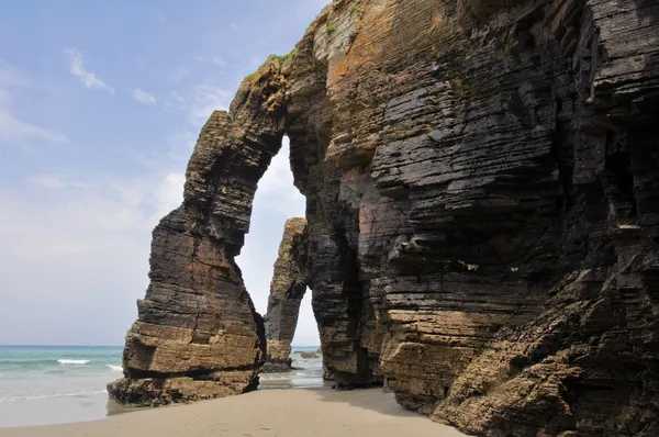 La spiaggia delle cattedrali, Galizia (Spagna) ) — Foto Stock