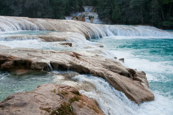 Wodospady Agua Azul, Chiapas, Meksyk — Zdjęcie stockowe