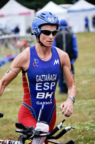 Juli 2012 i vitoria, Spanien-VM långdistans triathlon — Stockfoto