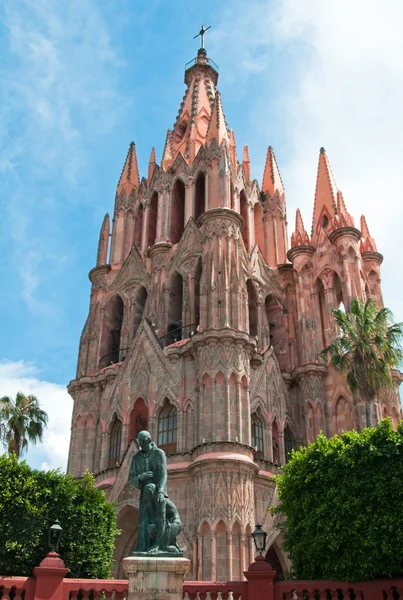 San miguel arcangel kyrka, san miguel de allende, Mexiko — Stockfoto