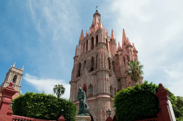 San Miguel Arcangel церкви, San Miguel де Альєнде, Мексика — стокове фото