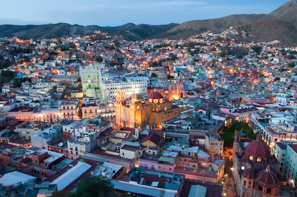 Guanajuato à noite, México — Fotografia de Stock