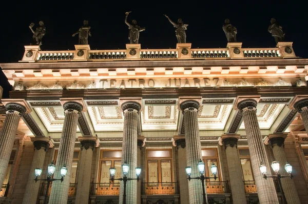 Teatro Juárez por la noche, Guanajuato México —  Fotos de Stock