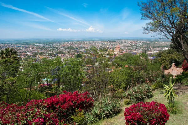 Panoramatický pohled na san miguel de allende, Mexiko — Stock fotografie