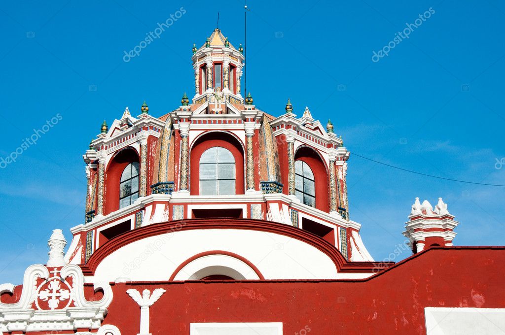 Dome of Church of Santo Domingo, Puebla Mexico