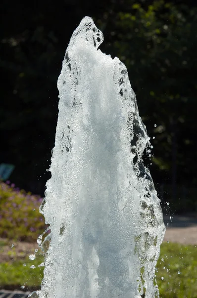 Schiuma bianca della fontana — Foto Stock
