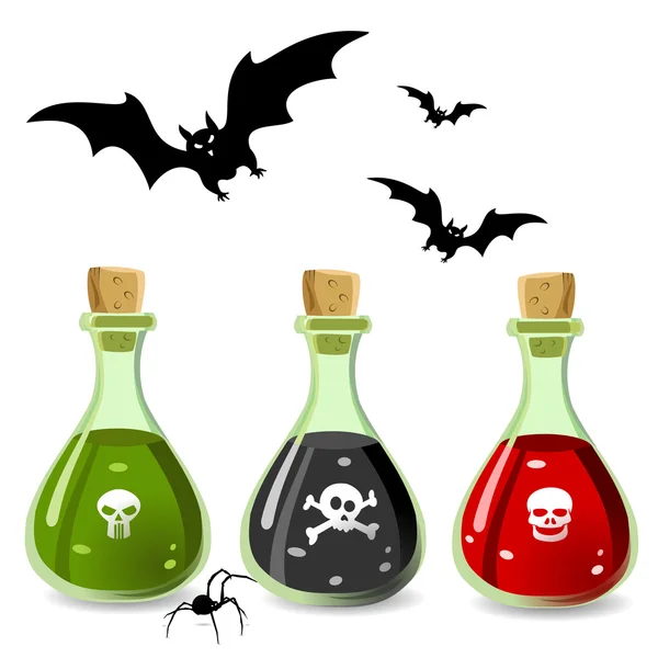 Poisons and bets — Stock Vector