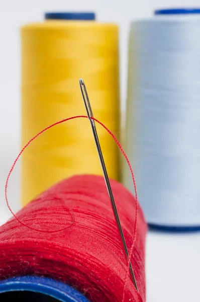 Stock image Bobbin and Needle Closeup