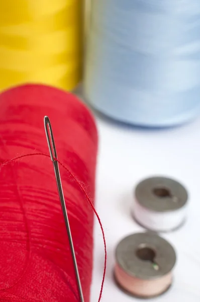 Stock image Bobbin and Needle Closeup