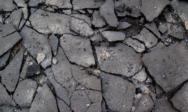 Gebroken asfalt — Stockfoto