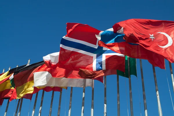 Banderas internacionales —  Fotos de Stock