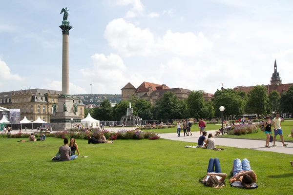 Schlossplatz City Square — Stock Photo, Image