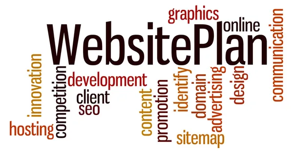 Website-Plan — Stockfoto