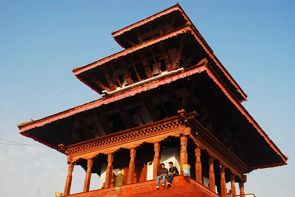 Ο ναός deval maju στην πλατεία durbar στο Κατμαντού, Νεπάλ — Φωτογραφία Αρχείου