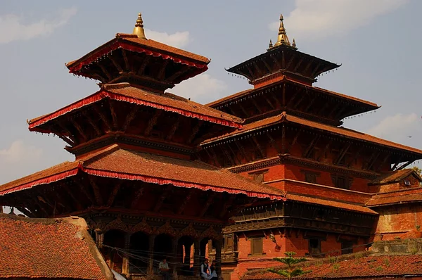 Temples in Durbar Square in Patan, Nepal — Stock Photo, Image