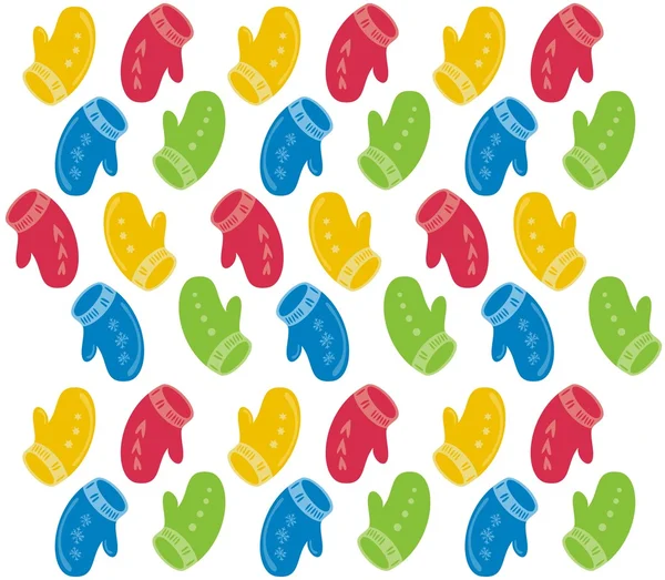 Modèle de gants colorés — Image vectorielle