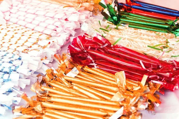 Snoepjes in mooie wrappers Stockfoto