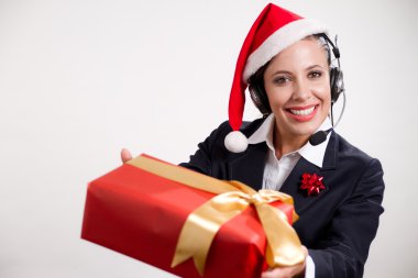 Christmas customer service clipart