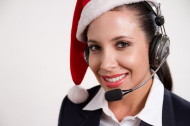 Christmas customer service clipart