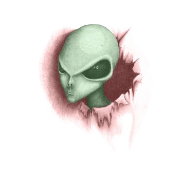 Alien Head clipart