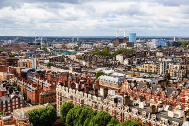 Aerial View from Westminster Cathedral on Roofs and Houses of Lo clipart
