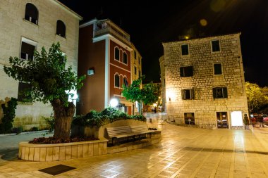 gece sokak makarska, Hırvatistan