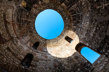 Under Diocletian Mausoleum Dome in Split, Croatia clipart