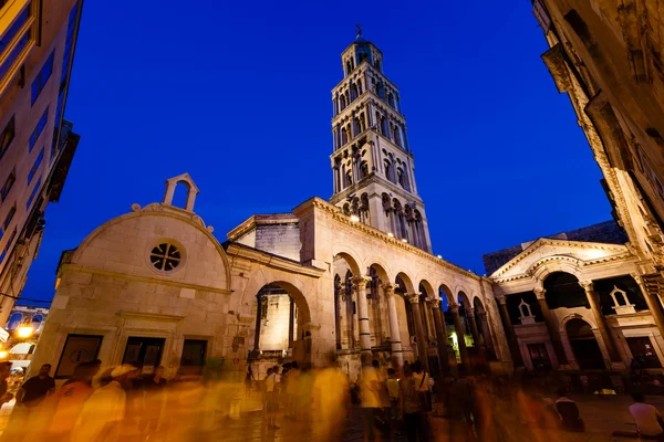 Stock image Peristyle and Diocletian Palace in Split in the Evening, Croatia