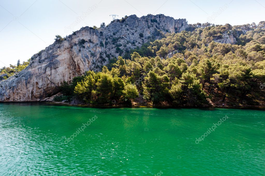 National Park Krka and River Krka near Town of Skradin, Croatia