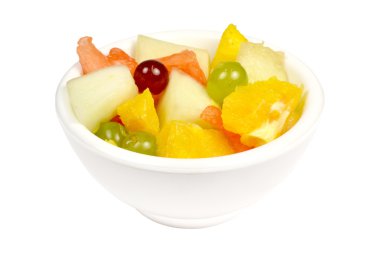 Fruit salad in a bowl. clipart