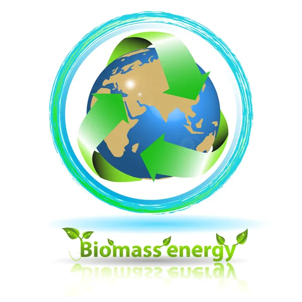 Biomassa-energie — Stockvector