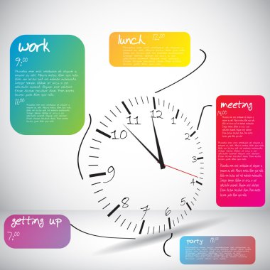 daily schedule clipart