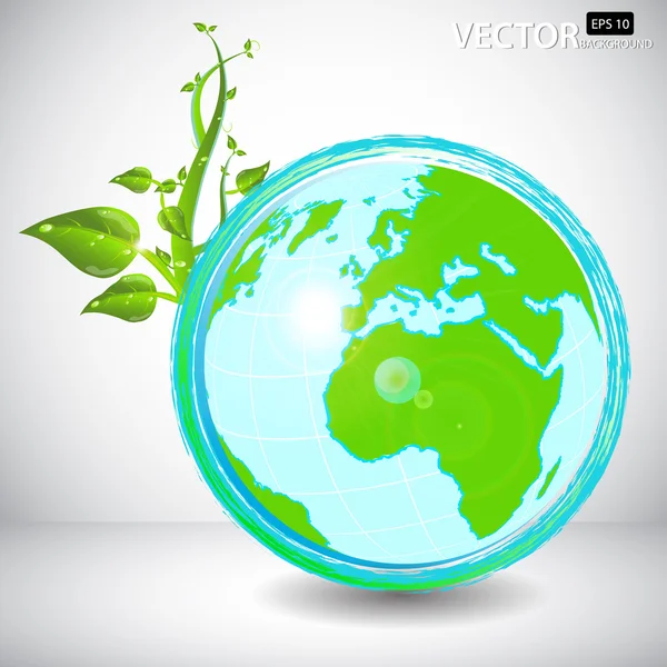 Zelená země — Stockový vektor